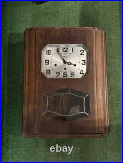 Antique Girod French Art Deco Regulator Wall Clock, Westminster Chimes