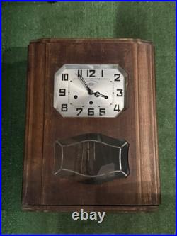 Antique Girod French Art Deco Regulator Wall Clock, Westminster Chimes