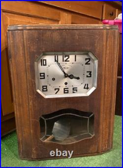 Antique Girod French Art Deco Regulator Wall Clock, Westminster Chimes