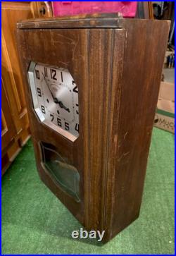 Antique Girod French Art Deco Regulator Wall Clock, Westminster Chimes