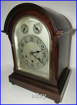 Antique Gustav Becker Arched Top Westminster Chime Melody Bracket Clock 8 Day
