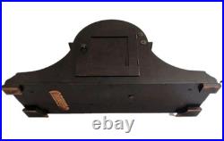Antique Gustav Becker German Tambour Mantel Clock Westminster Chime With Key 1920s