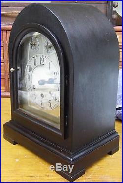Antique Gustav Becker Mantle Parlor Clock Westminster Chime Very Good Cond c1918