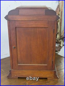 Antique Gustav Becker Oak Westminster chime clock carved case original