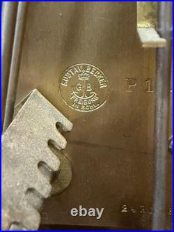 Antique Gustav Becker Oak Westminster chime clock carved case original