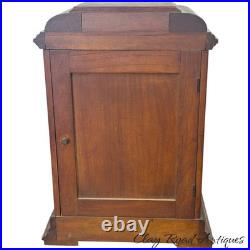 Antique Gustav Becker Oak Westminster chime clock carved case original