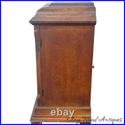Antique Gustav Becker Oak Westminster chime clock carved case original Antique Gustav Becker Oak Westminster chime clock carved case original