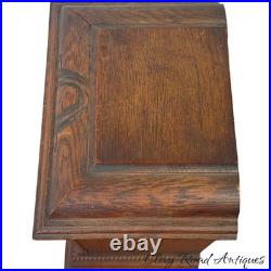 Antique Gustav Becker Oak Westminster chime clock carved case original