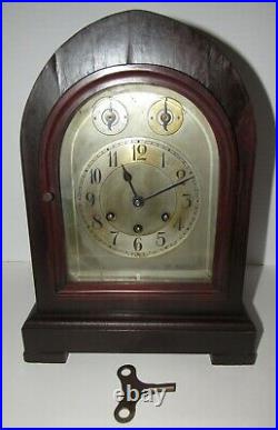 Antique Gustav Becker P18 Quarter Hour Westminster Chime Bracket Clock 8 Day