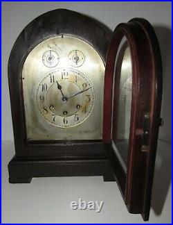 Antique Gustav Becker P18 Quarter Hour Westminster Chime Bracket Clock 8 Day