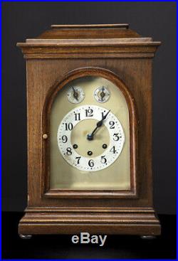 Antique Gustav Becker Running Fine Westminster Chime Melody Bracket Clock 8 Day