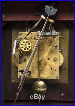 Antique Gustav Becker Running Fine Westminster Chime Melody Bracket Clock 8 Day