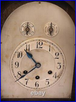 Antique Gustav Becker Westminster Chime Mantel Shelf Bracket Clock WORKS 1926