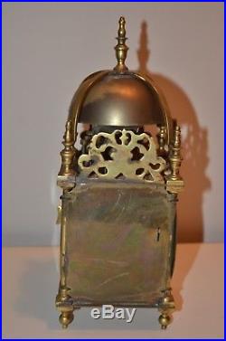 Antique Gustav Becker shelf lantern clock with 5 bell Westminster chime