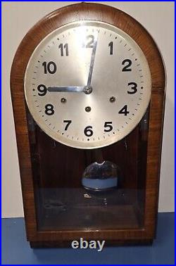 Antique HAC Hamburg America Wall Clock Regulator 8 Day Westminster Chime Working