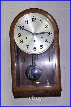 Antique HAC Hamburg America Wall Clock Regulator 8 Day Westminster Chime Working