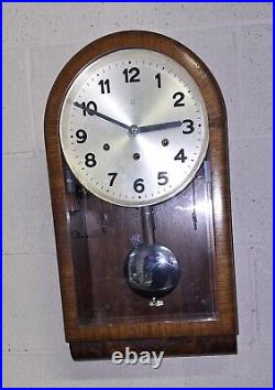 Antique HAC Hamburg America Wall Clock Regulator 8 Day Westminster Chime Working