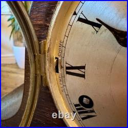 Antique HAC Westminster Chiming Mantel Clock c1930 Oak Napoleon Hat