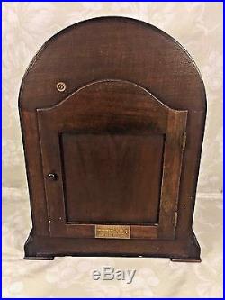 Antique Herschede Bracket Clock Beehive Clock Mahogany Case Westminster Chimes