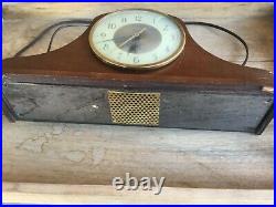 Antique Herschede Model H-850 Electric Mantle Westminster Chime Clock As Is