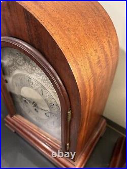 Antique Herschede Westminster chime Mantel Clock Beautifully restored inside out