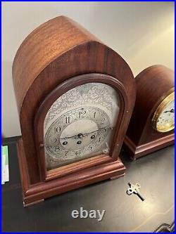 Antique Herschede Westminster chime Mantel Clock Beautifully restored inside out