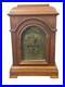 Antique Inlaid walnut Junghams Westminster chime clock Germany large
