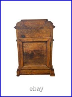Antique Inlaid walnut Junghams Westminster chime clock Germany large Antique Inlaid walnut Junghams Westminster chime clock Germany large
