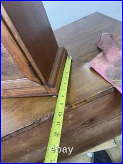 Antique Inlaid walnut Junghams Westminster chime clock Germany large