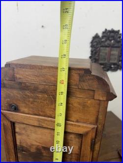 Antique Inlaid walnut Junghams Westminster chime clock Germany large