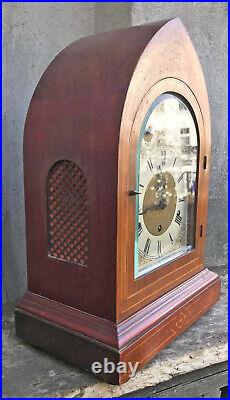 Antique Inlay Kienzle Ger Gothic Westminster 1/4 Chime Strike Clock 17 Works