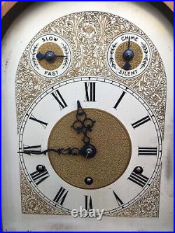 Antique Inlay Kienzle Ger Gothic Westminster 1/4 Chime Strike Clock 17 Works