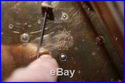 Antique Junghans 1/4 hour westminster chime inlaid mantle clock runs must see