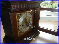 Antique Junghans 8 Day German 1919 Westminster Chime Bracket Shelf Clock