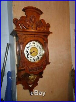 Antique Junghans Art Nouveau-Berliner/Openwell Clock-Westminster Chime-Ca. 1900