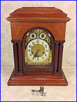 Antique Junghans Bracket Clock Westminster Chimes Runs Strikes and Chimes 1908