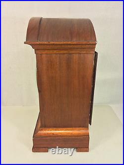 Antique Junghans Clock with Inlaid Wood Case B07 Mvmt Running Striking Chiming