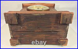 Antique Junghans Clock with Inlaid Wood Case B07 Mvmt Running, Striking, & Chiming