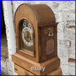 Antique Junghans Fully Working Large Mantle Clock Westminster Chime Rosewood