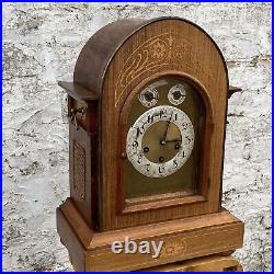 Antique Junghans Fully Working Large Mantle Clock Westminster Chime Rosewood