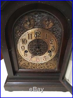 Antique Junghans German Westminster Chime Mantle Bracket Clock Astor Model