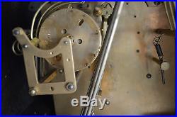 Antique Junghans German Westminster Mantle Clock-Runs & Stops. Chimes Working