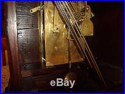 Antique Junghans, Mahogany, Westminster Chime 8 Day, Bracket Clock-A12