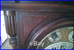 Antique-Junghans-Mahogany-Westminster-Chime-Bracket-Mantel-Clock-1907