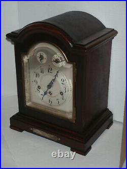 Antique Junghans Mahogany Westminster Chime Mantle Bracket Clock 1916 Gift