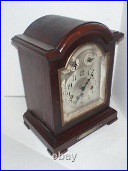 Antique Junghans Mahogany Westminster Chime Mantle Bracket Clock 1916 Gift