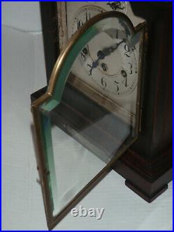 Antique Junghans Mahogany Westminster Chime Mantle Bracket Clock 1916 Gift