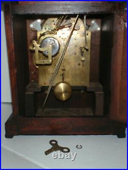 Antique Junghans Mahogany Westminster Chime Mantle Bracket Clock 1916 Gift