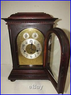 Antique Junghans Quarter Hour Westminster Chime Bracket Clock 8 Day, Key-wind