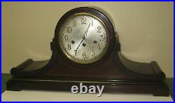 Antique Junghans Tambour 8 Day Westminster Chime Bracket Clock As-is Runs